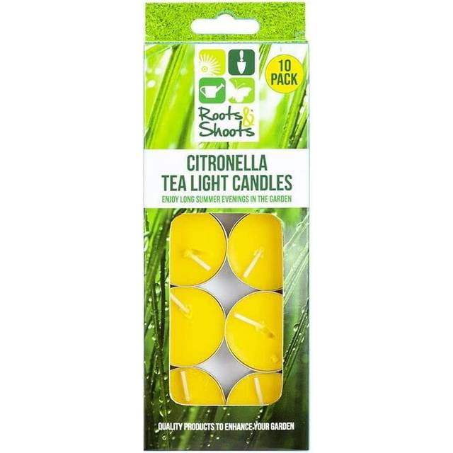 10 X Citronella Tea Light Candles Insect Mosquito Fly Repeller For Garden & Home