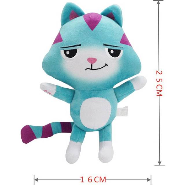 (Naughty cat) Hot in Gabby Dollhouse Plush Toy Mercat Cartoon Stuffed Animals Smiling