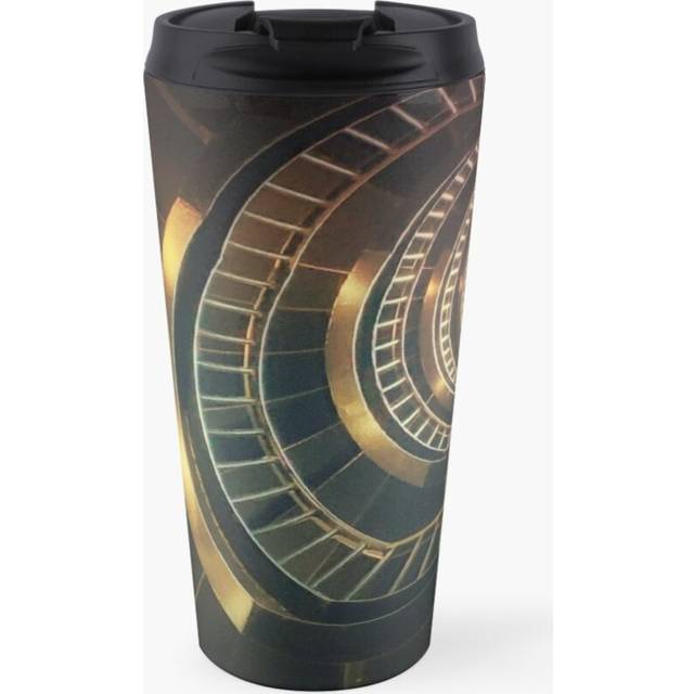 Coffee Mug Spiral Staircase 16 oz Stainless Steel Vacuum Insulated Tumbler Cup
