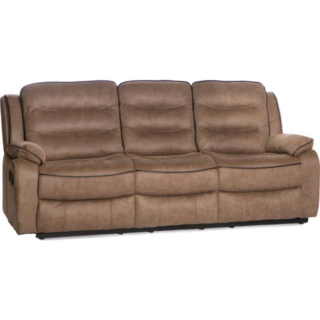 Schiff 207cm W Pillow Top Arms Reclining Sofa - Caramel (99cm H X 207cm W X 99cm D)
