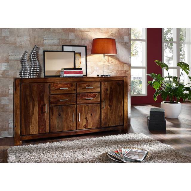 Sideboard sheesham 178x45x95 life honey lacquered METRO LIFE #123 (95cm H X 178cm W X 45cm D)