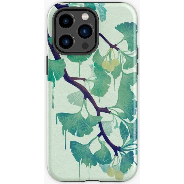 Phone Case O Ginkgo (in Green) for iPhone Samsung 14 13 12 11 Plus Pro Max Galaxy S23 S22 Ultra Note 20 10