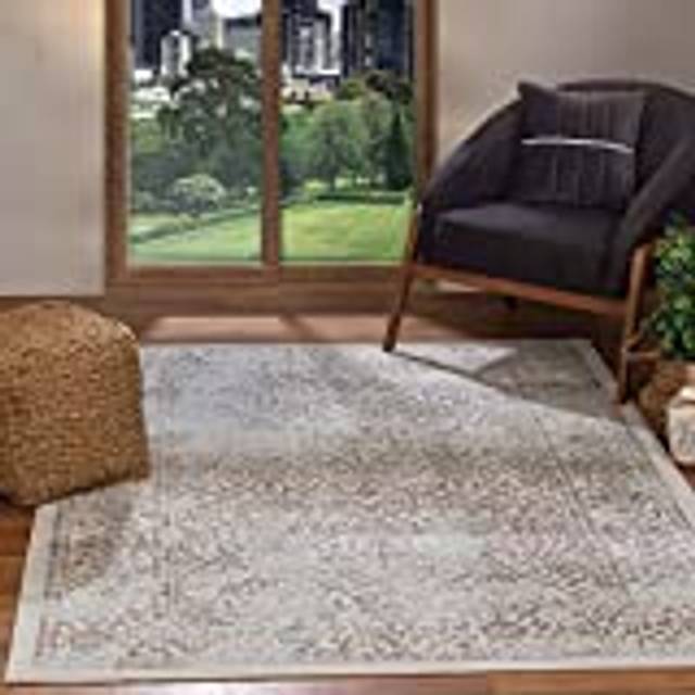 Machine Woven Ivory/Slate/Grey Rug (Rectangle 200cm x 275cm)