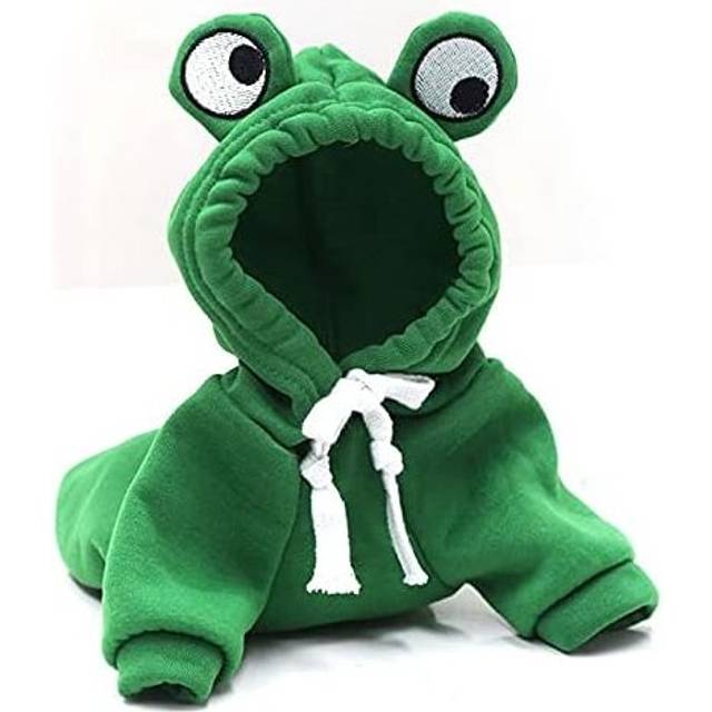 Warm Dog Winter Clothes Cute Fruit Dog Coat Hoodies Fleece Pet Dogs Costume Jacket for French Bulldog Chihuahua Ropa para Perro(Green,M)