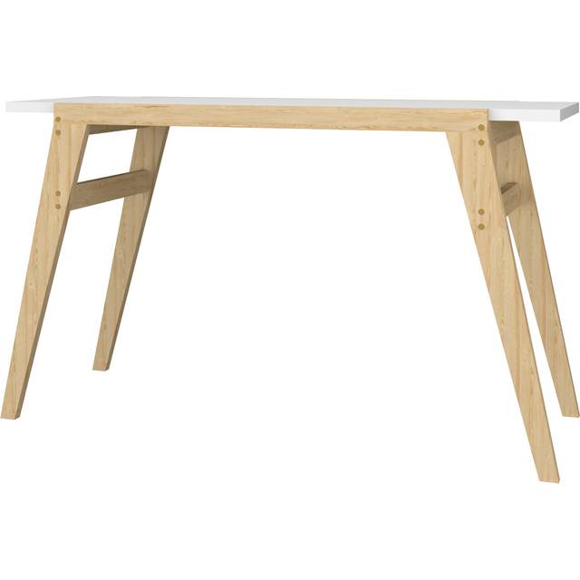 Out&out Original - Mint Essentials Oslo White Computer Desk- 135cm