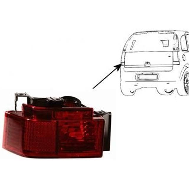 Rear fog light left 1/06+ smoked 3782927 Van Wezel 3782927