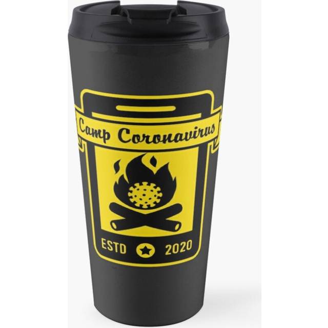 Insulated Travel Coffee Mug Camp Coronavirus (Generous) Stainless Steel Cup Tumbler 17oz