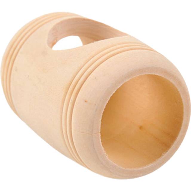 3PC Pet Wooden Wine Barrel Cask Shaped Hamster House  Toys For Small Pets Cage