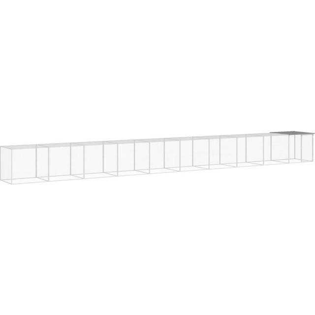 Jeffersonville Chicken Coop with Wire Mesh - Light Grey (90cm H x 103cm W x 98cm D)
