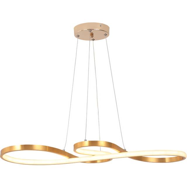 Adwoa 1-Light Kitchen Island LED Chandelier - Gold (120cm H X 70cm W X 30cm D)