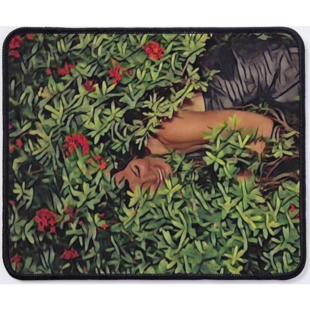 Mouse Pad RHONY Luann Rose Bush Oil Painting 11.8 x 9.8 inch Computer Mat Gaming Office Mousepad