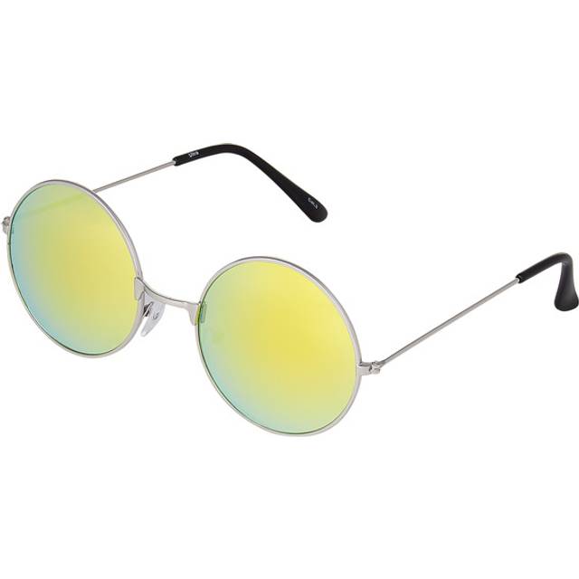 Large Round Adults UV400 Sunglasses For Men Women - Yellow