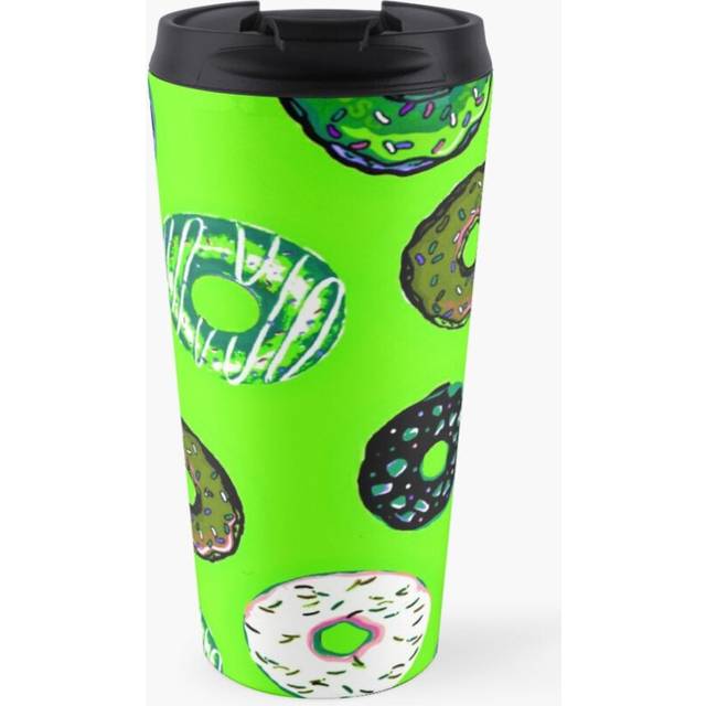 Coffee Mug Donuts 8 16 oz Stainless Steel Vacuum Insulated Tumbler Cup