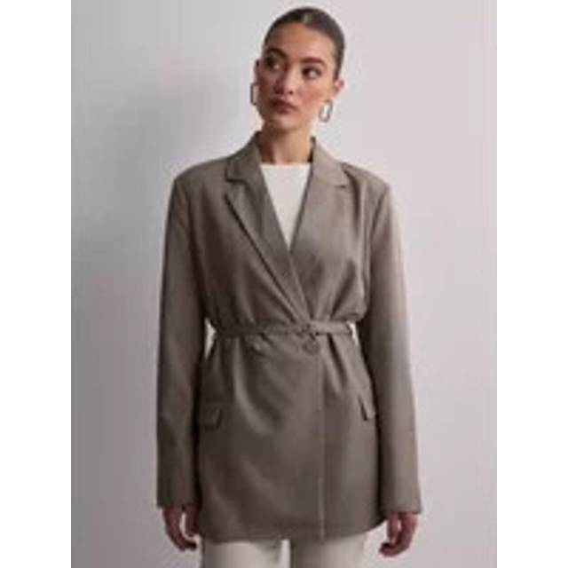 Only - Kavaj onlHelene L/S Mel Belt Blazer - Brun