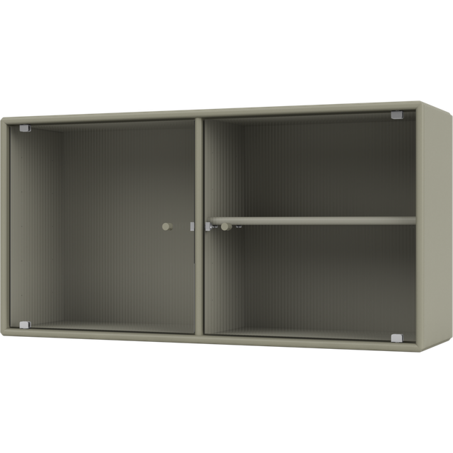 Montana - Ripple Cabinet I - Suspension Rails - Vitrinskåp - Fennel - W69,6 X H35,4 X D20 cm