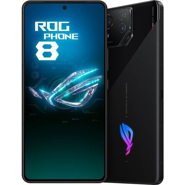 ASUS ROG Phone 8, EU Official, Rebel Grey, 12GB RAM 256GB lagring, Snapdragon 8 Gen 3, 6,78" AMOLED 165Hz, 50MP Gimbal-kamera