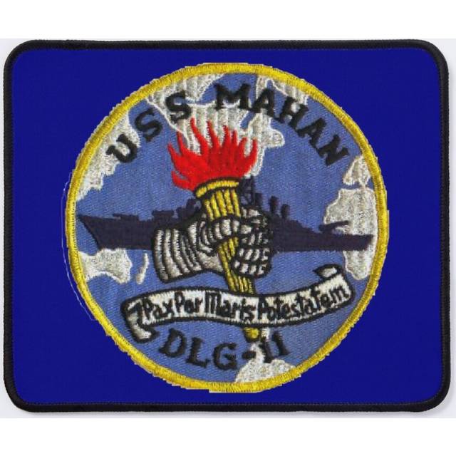 Mouse Pad USS MAHAN (DLG-11) SHIP'S STORE 11.8 x 9.8 inch Computer Mat Gaming Office Mousepad