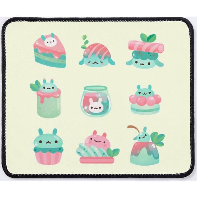 Mouse Pad Choco Mint Rabbit 11.8 x 9.8 inch Computer Mat Gaming Office Mousepad