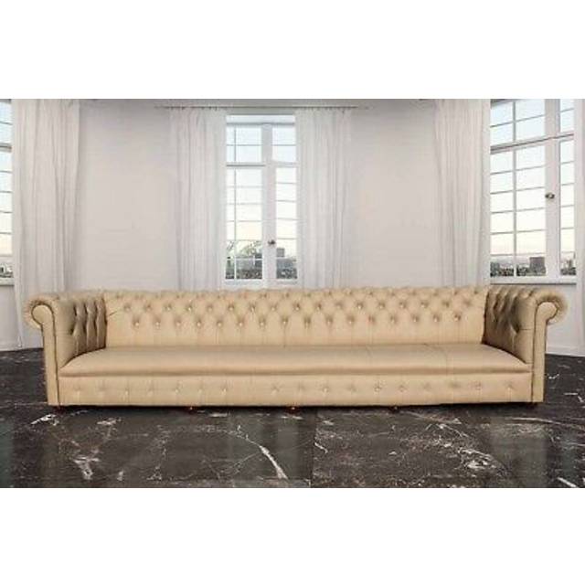 Chesterfield sofa xxl big leather sofa 300cm long hotel disco commercial villa
