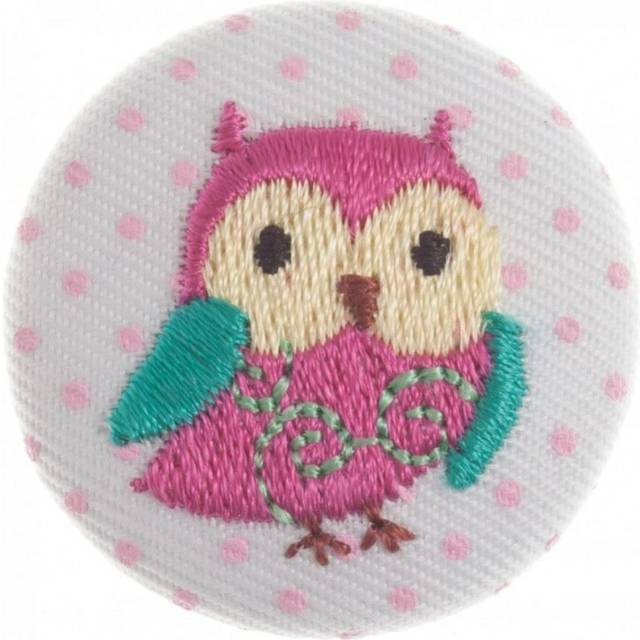 Trimits Fabric Covered Buttons Pink