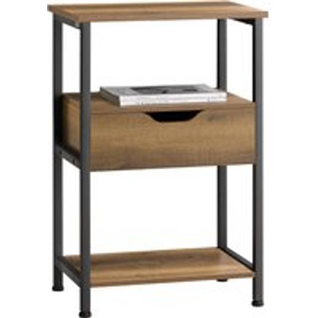 SoBuy FBT116-N, Industrial Vintage Style Side Table End Table Sofa Table Bedside Table Nightstand, Wood