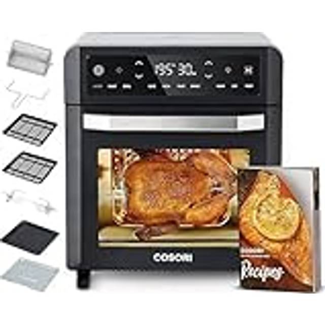 COSORI Air Fryer Mini Ugn 12L, oljefri fritös, 11 i 1 funktioner med luftflöde, dehydrering, uppvärmning och keepwarm, inklusive elektrisk fritös receptbok och 6 tillbehör