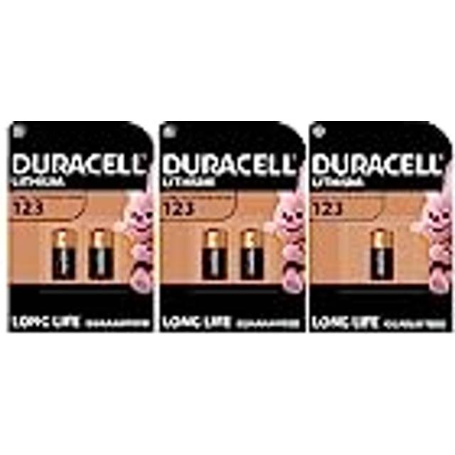 5 x Duracell 123 Lithium Batteries (2 Blister Packs of 2 Batteries + 1 Blister with 1 Battery) 5 Batteries (CR123 / CR123A / CR17345)