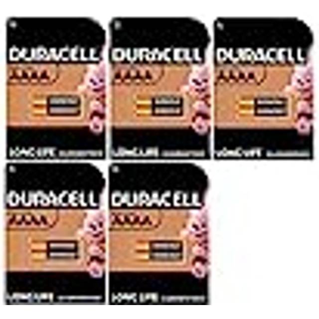 10 x Duracell AAAA Alkalisk (5 blister med 2 batterier) 10 st