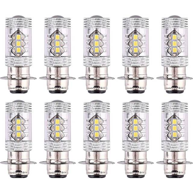 10X H6 Headlight LED Light Bulbs 12V White 80W Fog Light Bulb Auto Indicator Lamp 6000K Auto LED Parking