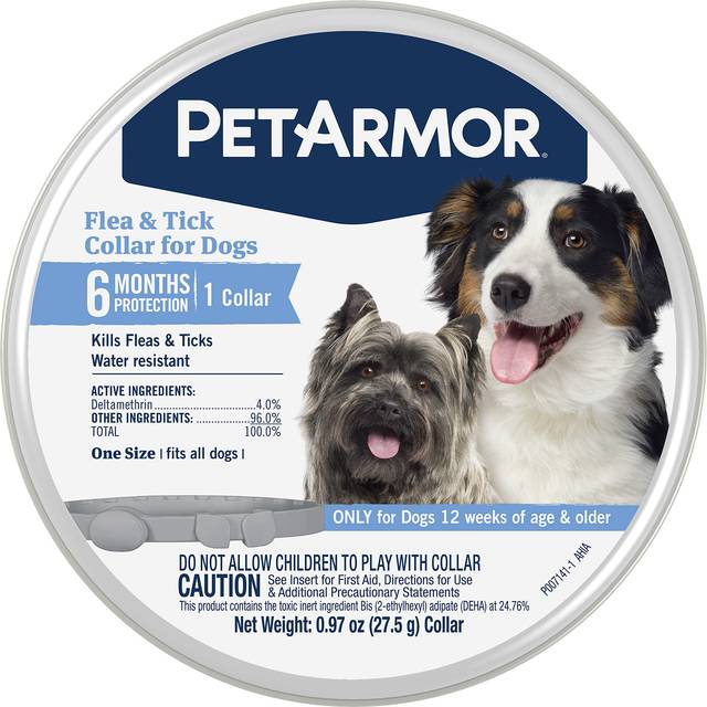 Sergeants Pet Care Products 183116 PetArmor Flea & Tick Collar for 1 Size Dogs
