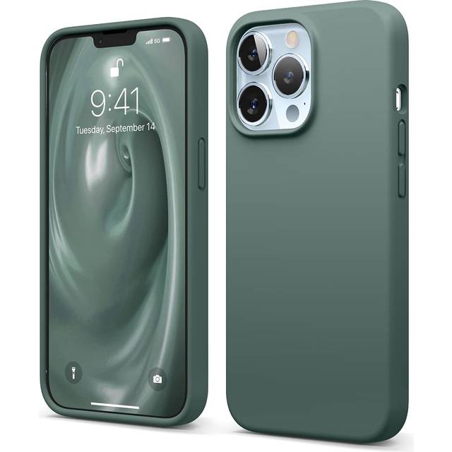 elago Liquid Silicone Case Compatible with iPhone 13 Pro (6.1 inch)  Premium Silicone  Full Body Protection Phone Case - 3 Layers Shockproof  Soft Mic