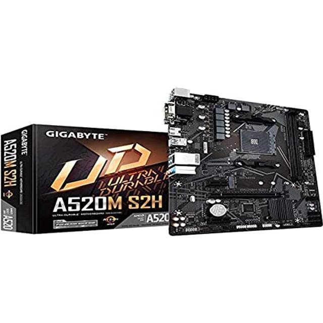 GIGABYTE A520M S2H mATX Motherboard for AMD AM4 CPUs
