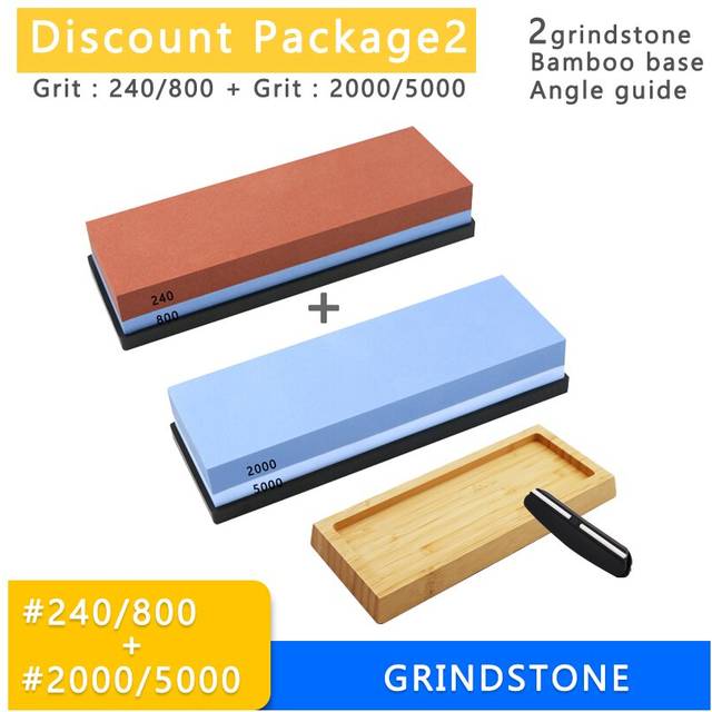 (a-Set 2 Commonly used) Kitchen Tool 240-8000 Grit Knife Sharpener Stone Grinding Stones Corundum Whetstone Sharpening Stone Water Stone