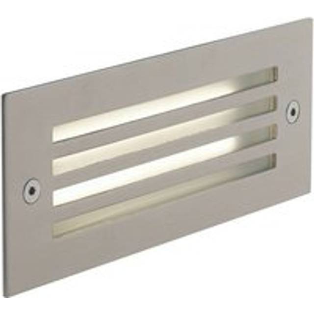 Fan Europe Bolt Outdoor Led Recessed Wall Light Nickel, IP54 190lm 4000K 17x6.8x