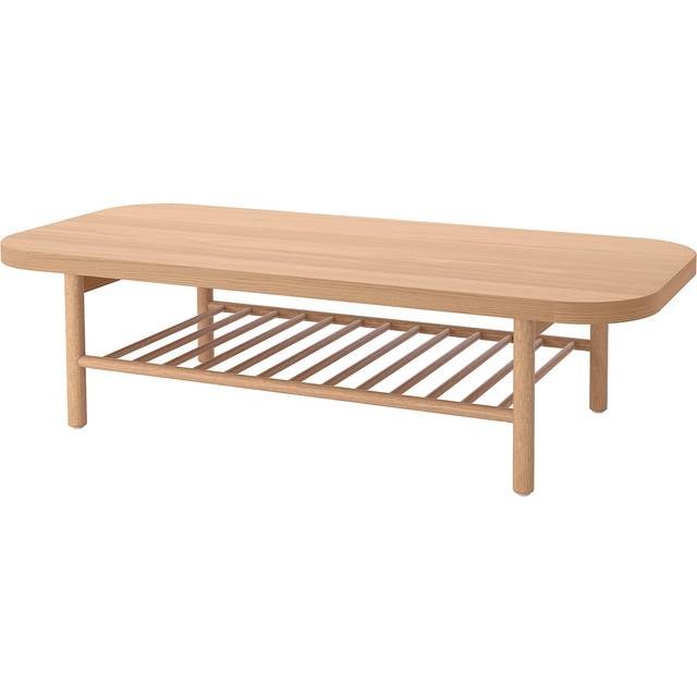 LISTERBY soffbord, ekfaner, 140x60 cm