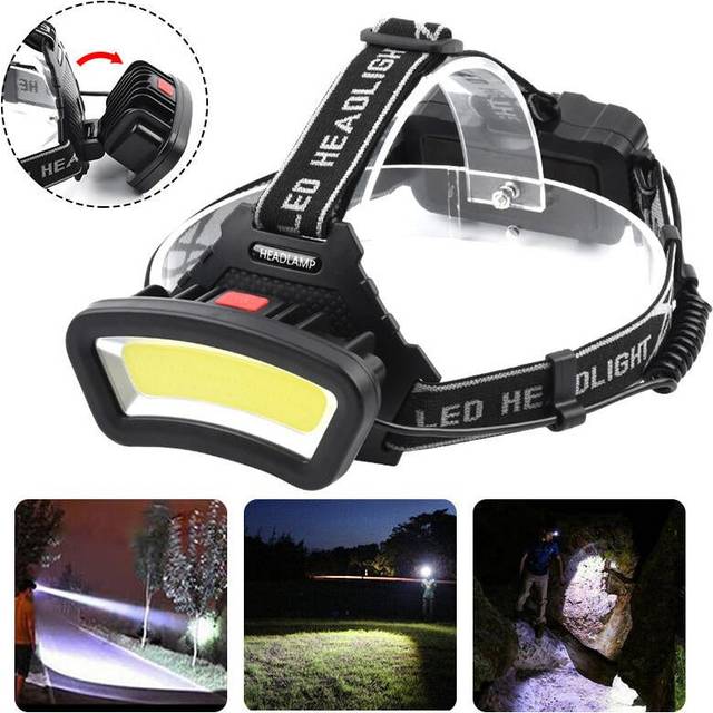 600LM COB LED Headlamp USB Rechargeable 4 Modes Flashlight Mini Waterproof Headlight Torch