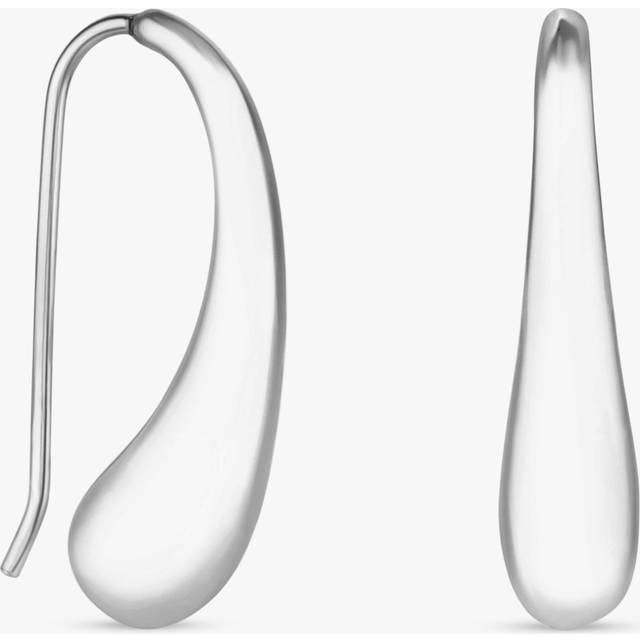 Jon Richard Recycled Silver Plated Organic Tear Drop Earrings