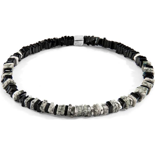 Innot Silver and Stone Bracelet - White - 21cm