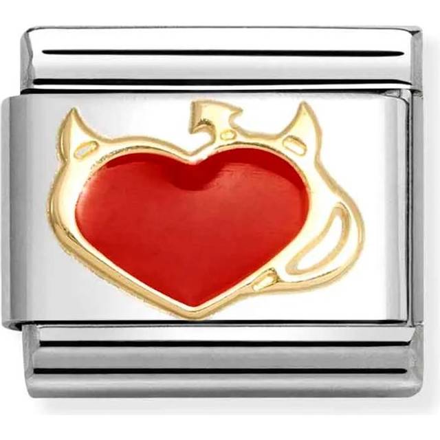 Nomination Devil Heart Charm - Red