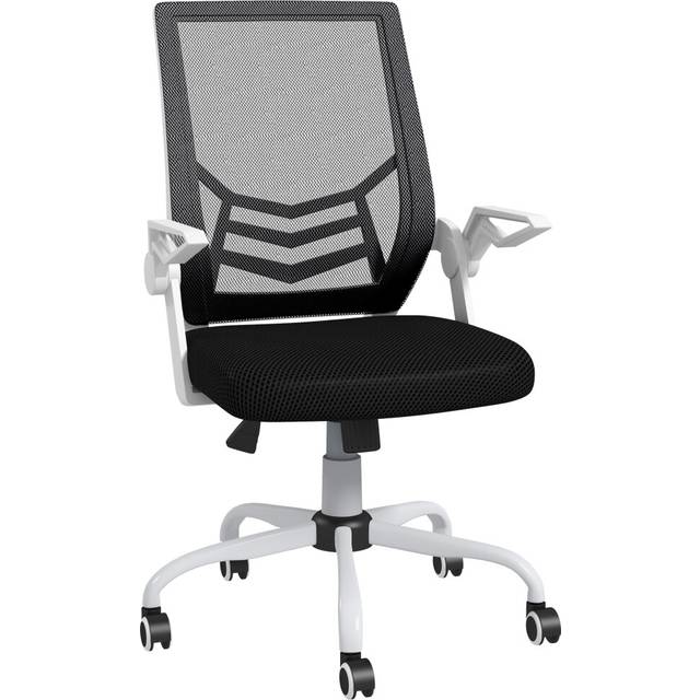 Vinsetto Mesh Swivel Office Chair Task Computer Chair w/ Lumbar Support, Black
