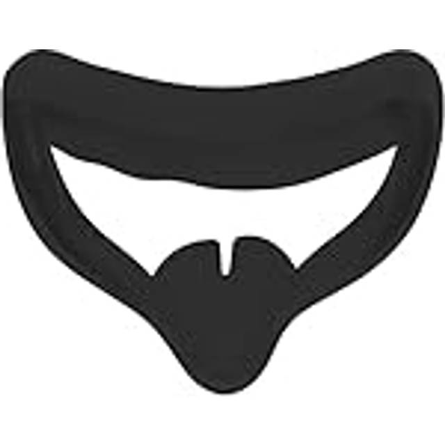 Silikon VR Face Cover Pad, VR Glasögon Silikon ögonmask Andas Anti Sweat VR Skyddande Skydd för 2 Gaming Headset(svart)