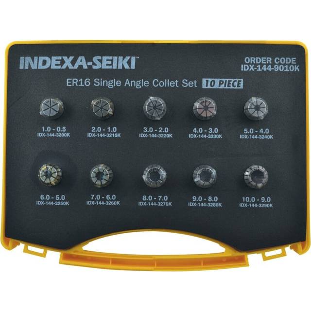 Indexa ER16 9-Piece Collet Set