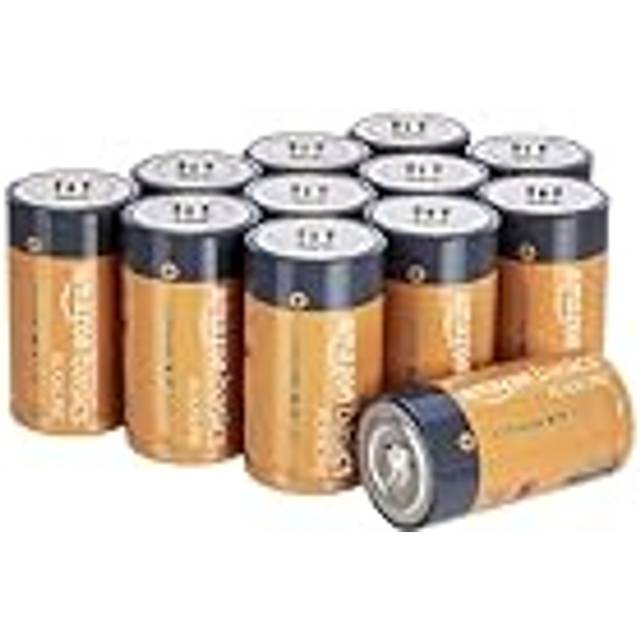 C Cell 1.5 Volt Everyday Alkaline Batteries, 12 Pack (Appearance may vary)