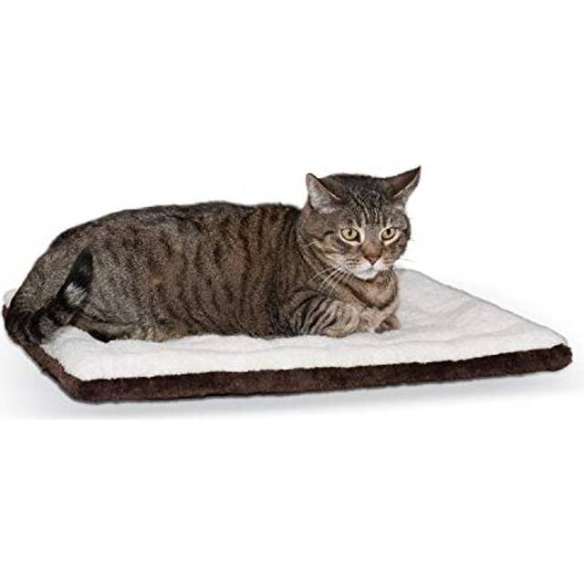Pet Products Self-Warming Pet Pad Thermal Cat and Dog Bed Mat Oatmeal/Chocolate, 53.3cm x 43.18cm