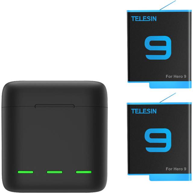 GoPro 9 Battery Charger Smart Fast Charging Case 1750mAh Li-ion Battery Storage Box For GoPro Hero 9 Sport Camera Accessories
