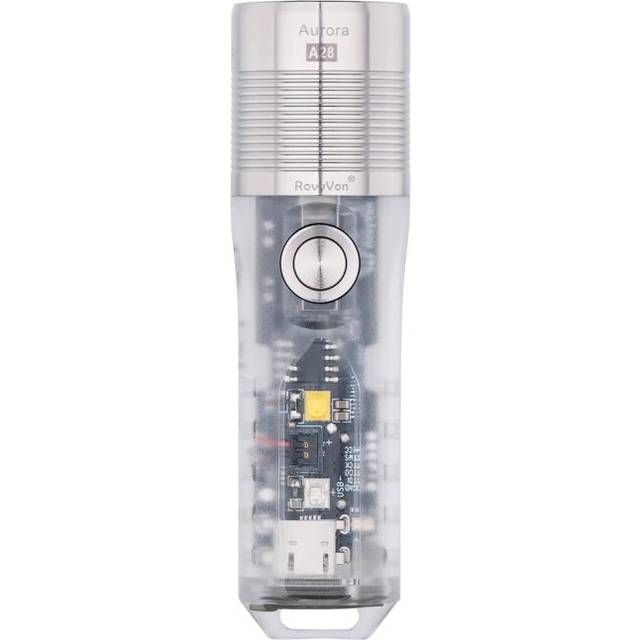 RovyVon Aurora A28 1000 Lumens Multipurpose EDC Flashlight USB Rechargeable Mini LED Keychain Light UV Flashlight