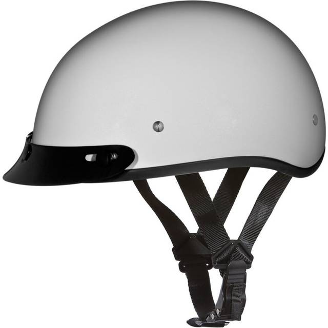Daytona Helmets Half Skull cap Motorcycle Helmet - DOT Approved Pearl