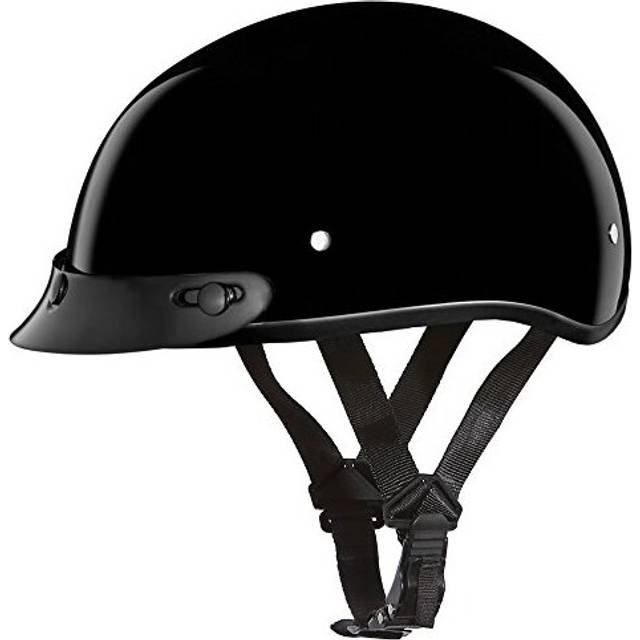 Daytona Helmets Half Skull cap Motorcycle Helmet - DOT Approved Hi-glo