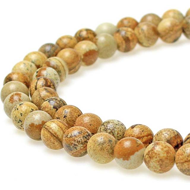 MJDCB AAA Natural Picture Beads Stone Beads for DIY Bracelet Making St