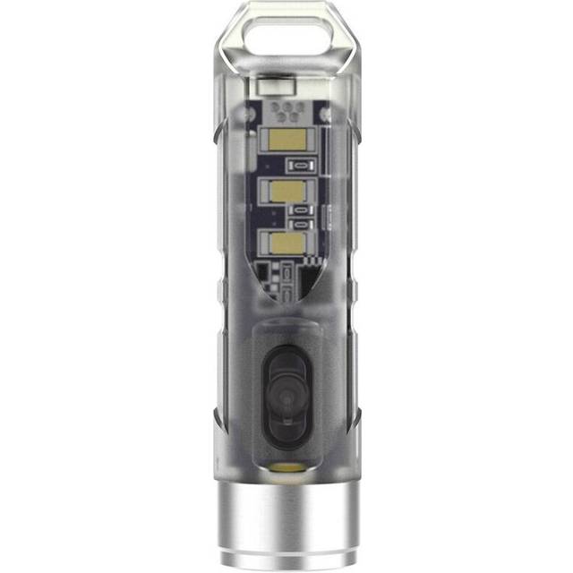 RovyVon Aurora A5 Glowing Signal USB Rechargeable EDC Flashlight Mini Keychain Light Powerful LED Torch High Lumen UV Light Red Lamp